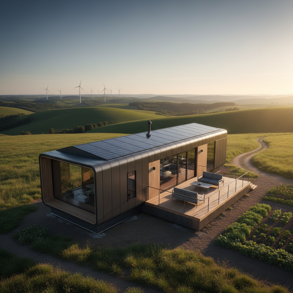 TerraPod dans un cadre rural paisible