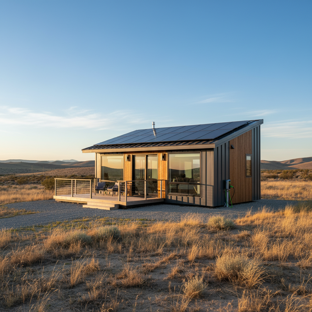 TerraPod avec panneaux solaires intégrés
